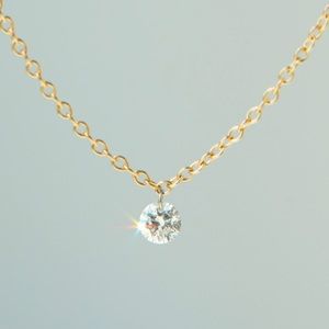 CATBIRD DIAMOND PINPRICK NECKLACE 14k GOLD